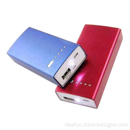 Metal External Power Bank for Traveling, with LED Light for Emergency